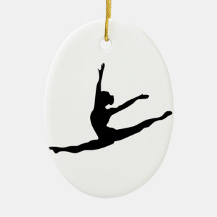 Modern Dancer Ceramic Tree Decoration