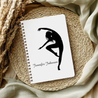 Modern Dancer Silhouette Black and White