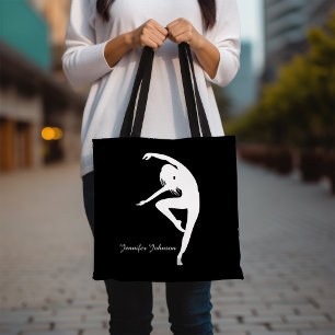 Modern Dancer Silhouette Dance Tote Bag