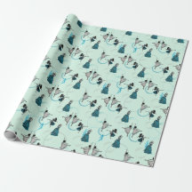 Modern Dancers Gift Wrap Set