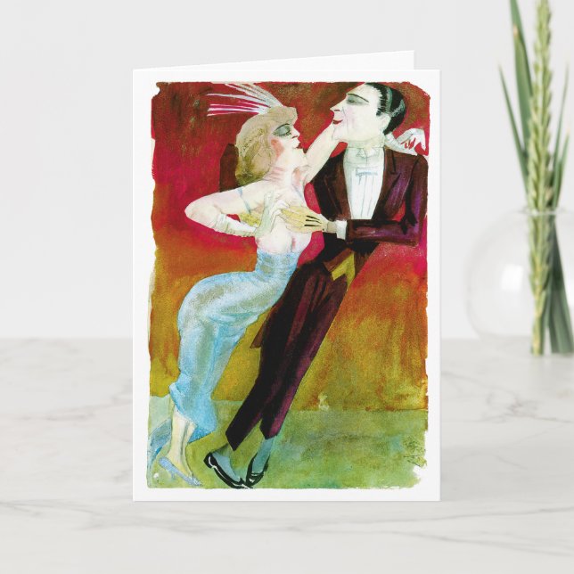 Modern Dancing Couple by Otto Dix Card (Front)