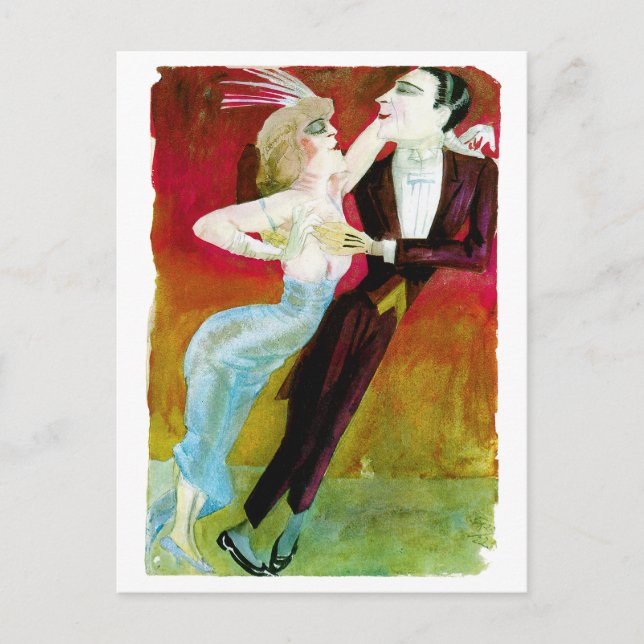 Modern Dancing Couple by Otto Dix Postcard (Front)