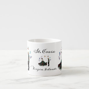 Modern Dancing Wedding Virgin Islands Caribbean Espresso Cup