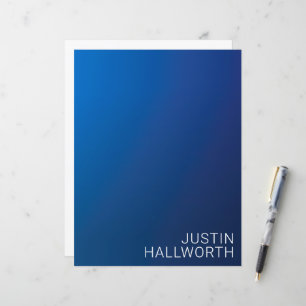 Modern Dark Blue Gradient & Minimal Editable Text