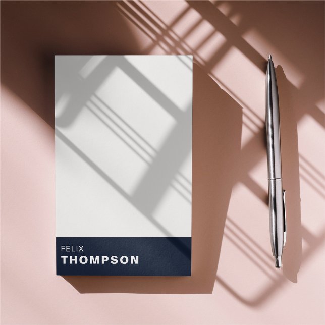 Modern Dark Blue & White Smoke Professional Post-it Notes (Creator Uploaded)