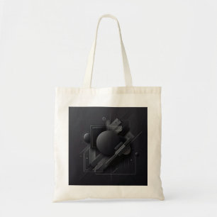Modern Dark Graphic design Tote Bag