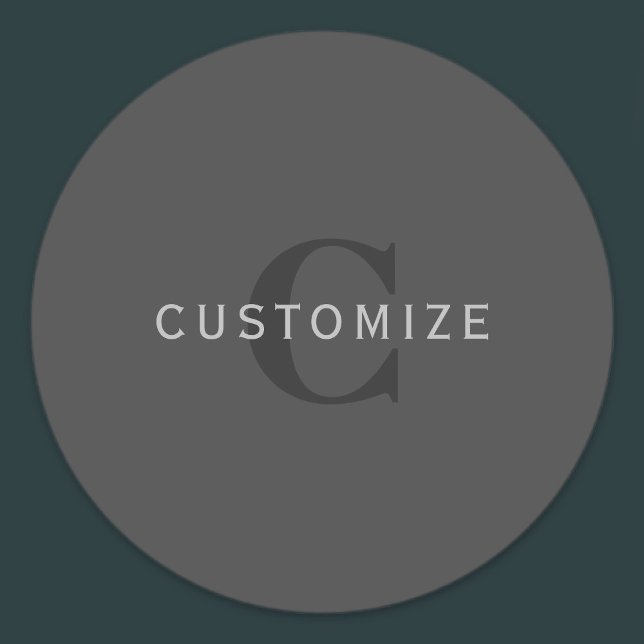 Modern Dark Grey Editable Monogram Design Template (Creator Uploaded)