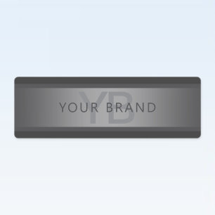 Modern Dark Grey Gradient Name or Business Name