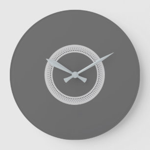 Modern Dark Grey Large Clock