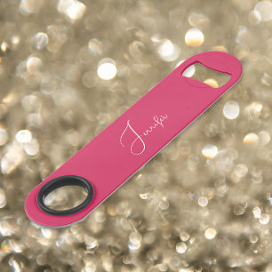 Modern Dark Pink Elegant Stylish Trendy Monogram