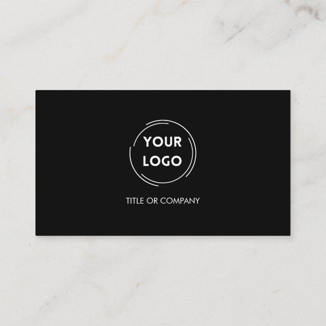 Modern Dark QR Code Business Card (Back)