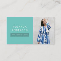 Modern dark teal fashion stylist actor model photo