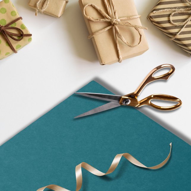 Modern Dark Teal Plain Coloured Birthday Party Tissue Paper (Creator Uploaded)