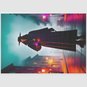 Modern Day Plague Doctor Tissue Paper Decoupage