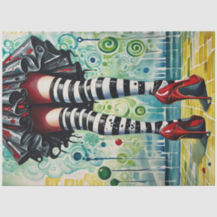 Modern Day Stylish Witch Decoupage Paper