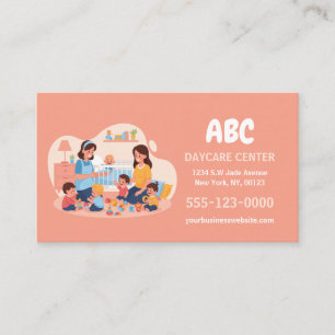 Modern Daycare Business Card 