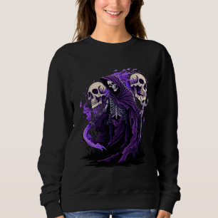 Modern Death Reaper Undead Death Occult Gothic Sweatshirt