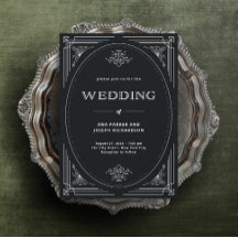 Modern Deco | Elegant Onyx Black and White Wedding