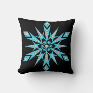 Modern Decorative Crystal Snowflake Cushion