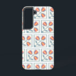 Modern Decorative Flowers Pattern Samsung Galaxy Case<br><div class="desc">modern style flowers in multi-colours in a squares pattern.</div>