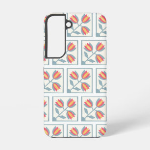 Modern Decorative Flowers Pattern Samsung Galaxy Case