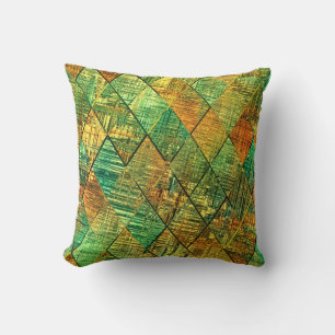 Modern Decorative Geometric Stained Glass Cushion