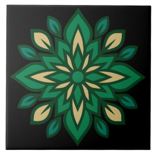 Modern Decorative Green Accent Ceramic Tile