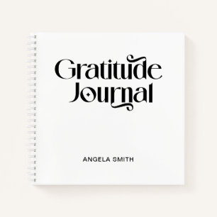 Modern Decorative Typography Gratitude Journal