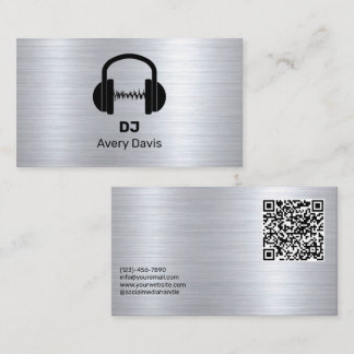 Modern Deejay DJ Music Beat Professional Business Card