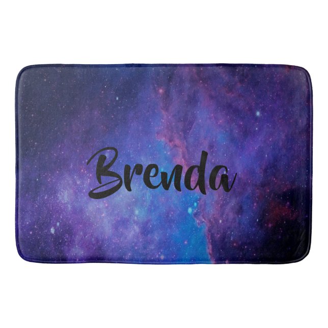 Modern Deep SpaceAbstract Background Bath Mat (Front)