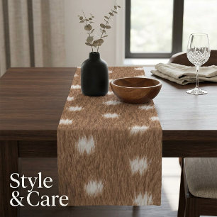 Modern Deer Skin Texture Stylish Short Table Runner