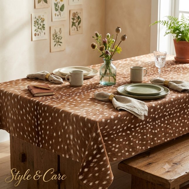 Modern Deer Skin Texture Stylish Tablecloth (Modern Deer Skin Texture Stylish Tablecloth)