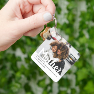 Modern   Definition Of Mother Photo Key Ring