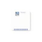 Modern Denim Blue Stripes with Custom Photo