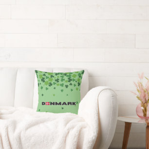 Modern Denmark danish Flag Simple Letter Cushion