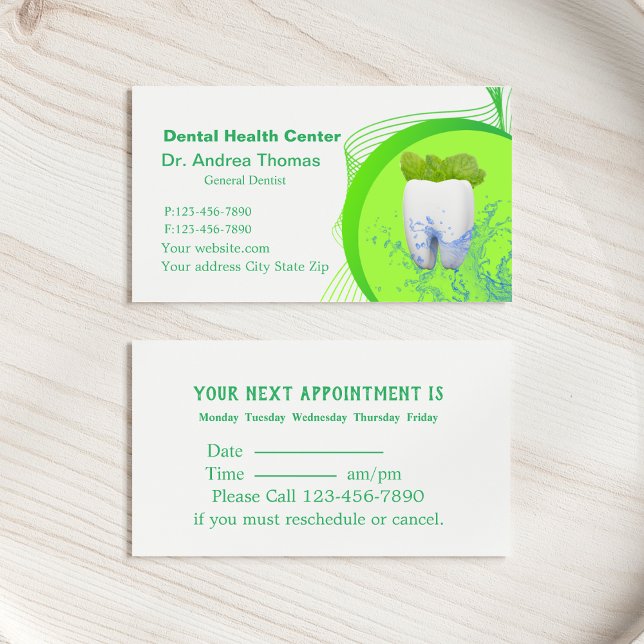 Modern Dental Tooth Logo Mint Appointment Business (Creator Uploaded)