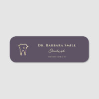 MODERN DENTIST DENTAL PURPLE GOLD ORTHODONTIST