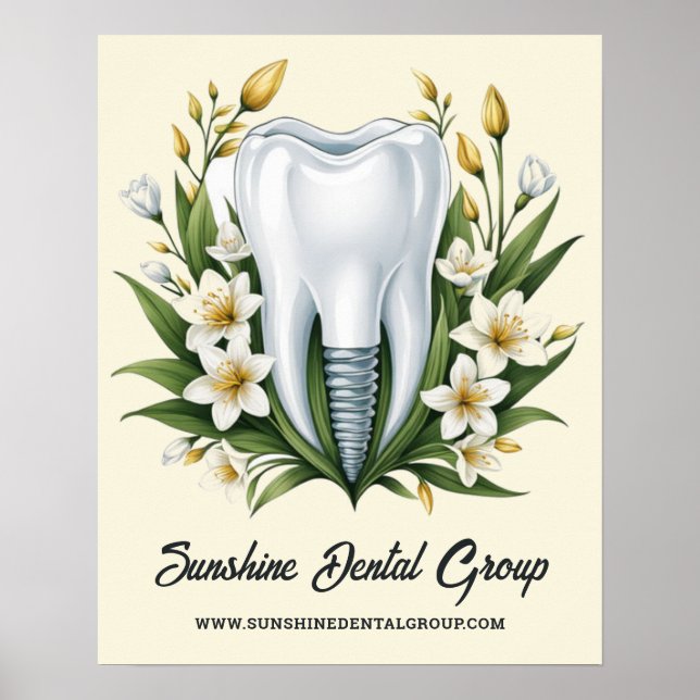 Modern Dentist Logo  Poster (Front)