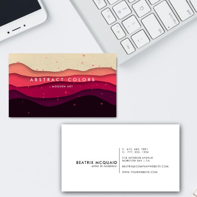 Modern Desert Mountains Business Card (Creator Uploaded)