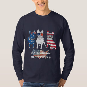Modern design American bulldogs long sleeve T-Shirt