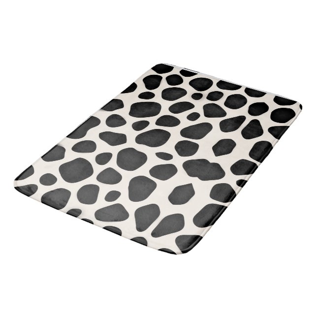 Modern design black patterns   bath mat (Angled)