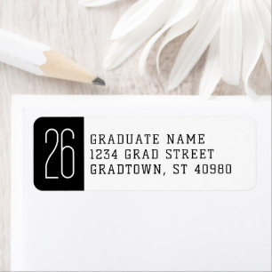 Modern Design Class of 26 Return Address Label