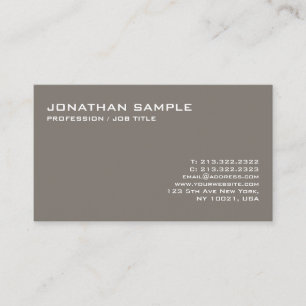 Modern Design Creative Simple Plain Trendy Business Card