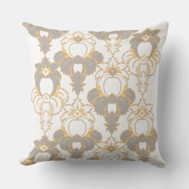 Modern design, elegant pattern, abstract flowers cushion (Front)