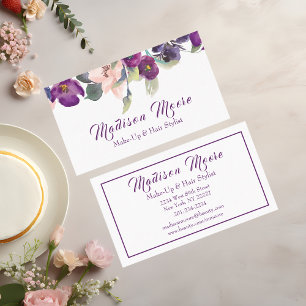 Modern Design Floral Business Card