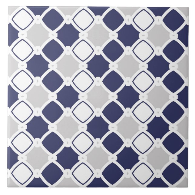Modern design, geometric pattern, squares ceramic tile (Front)