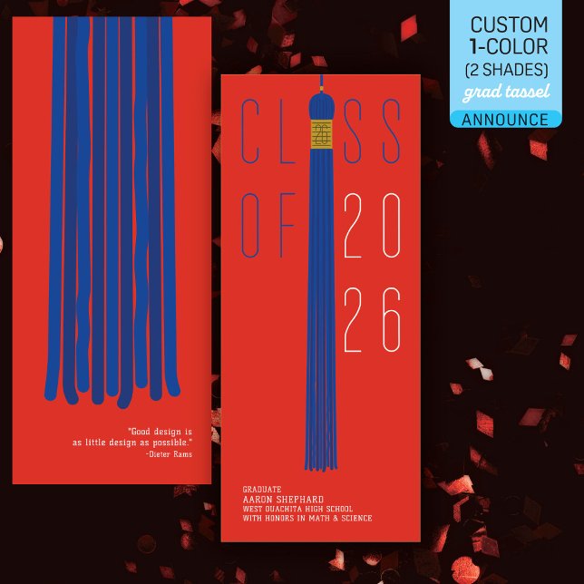 Modern Design Grad Announcement | Colour-Editable (Creator Uploaded)