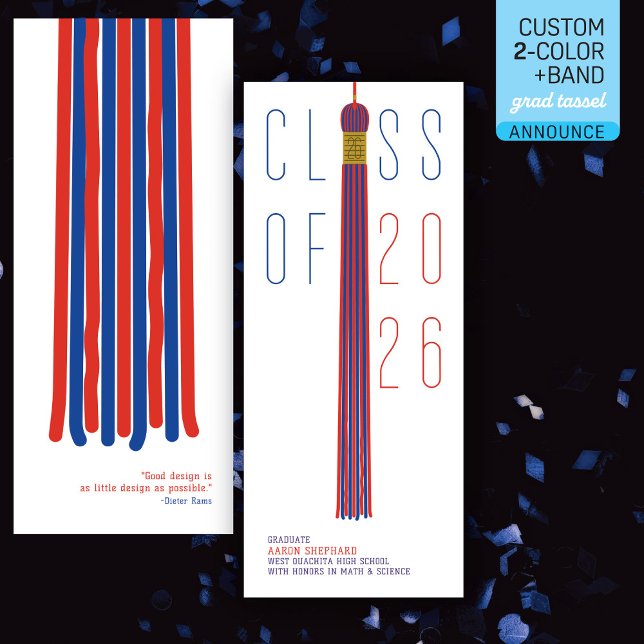 Modern Design Graduation Announcement | Color-Edit (Creator Uploaded)