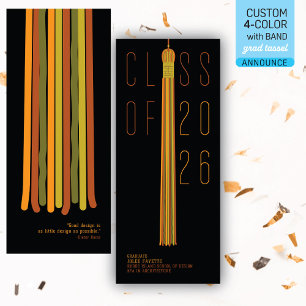Modern Design Graduation Announcement Colour-Edi