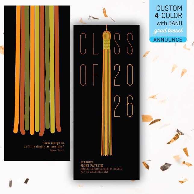 Modern Design Graduation Announcement | Colour-Edi (Creator Uploaded)